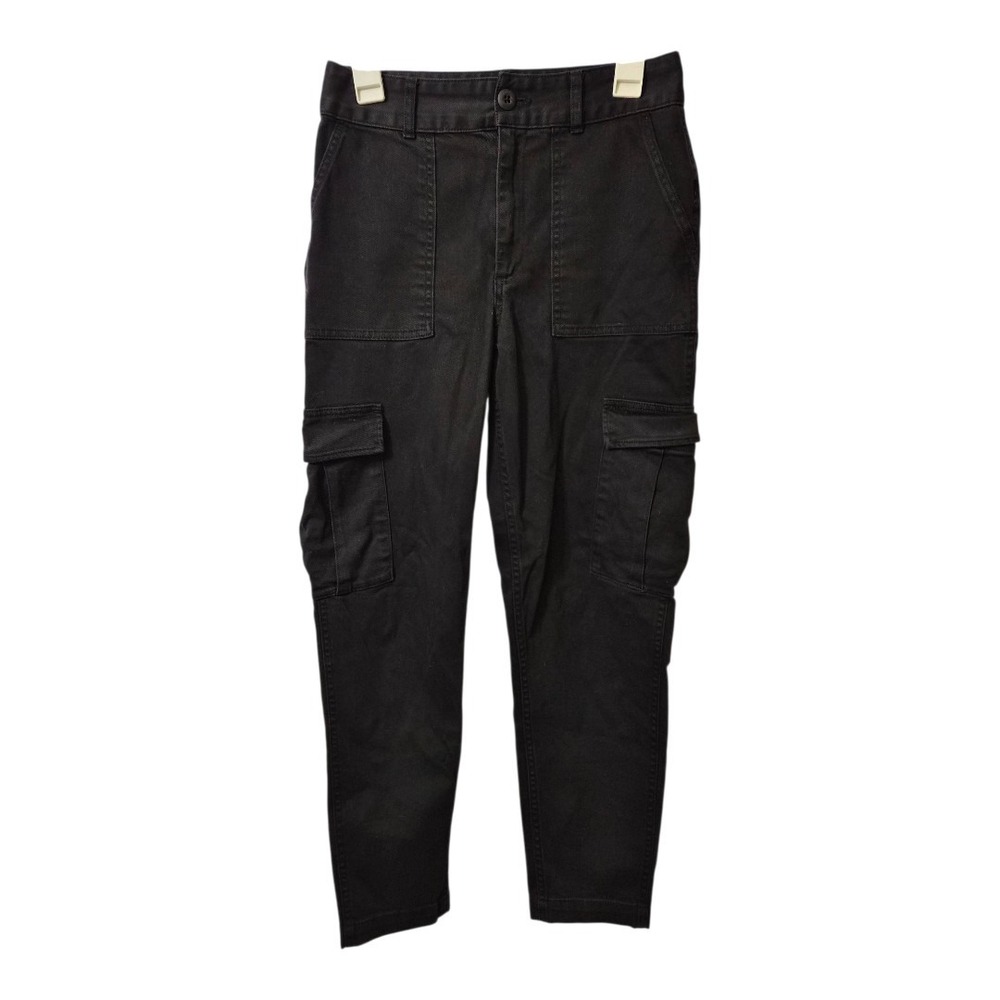 Aritzia TNA Cargo Pants Jeans Size 6 Black High Rise Gorpcore Streetwear